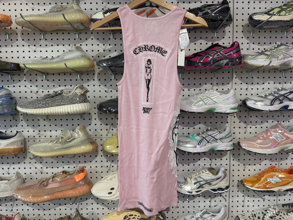 NEW Chrome Hearts JJS Rib Tank - Pink Size Medium