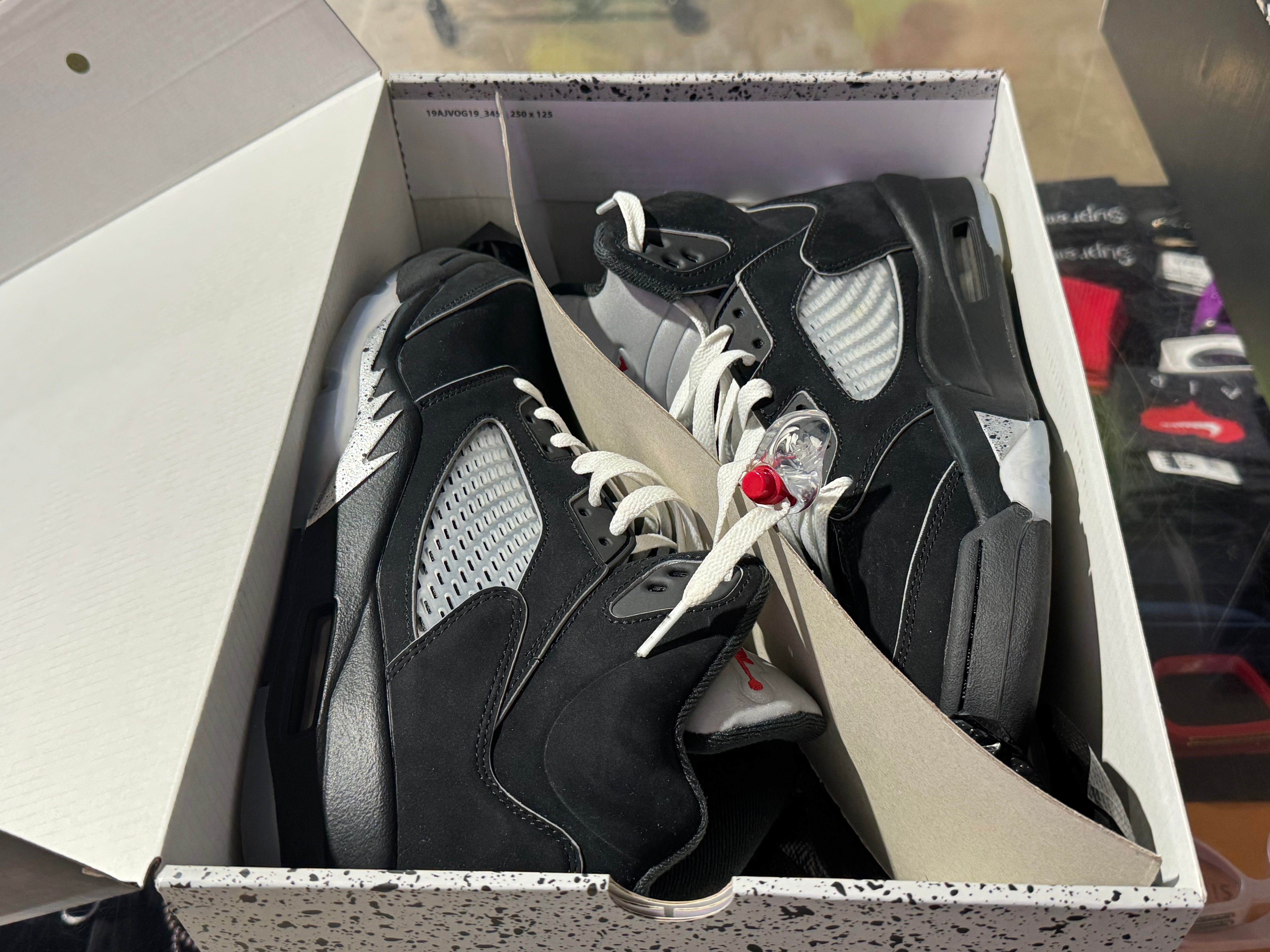 Air Jordan 5 Retro OG - Black Metallic Reimagined Size 9.5