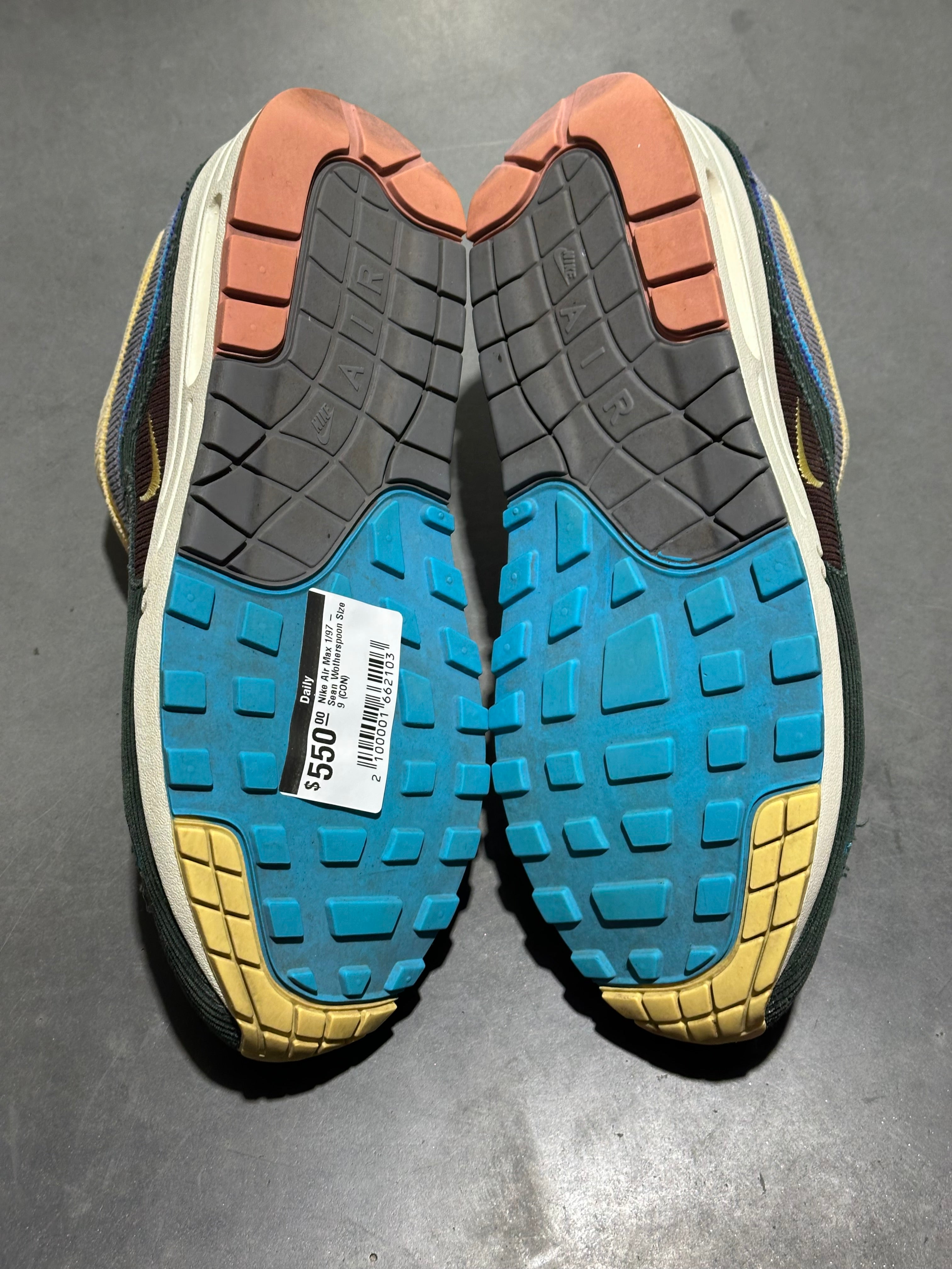 Nike Air Max 1/97 - Sean Wotherspoon Size 9