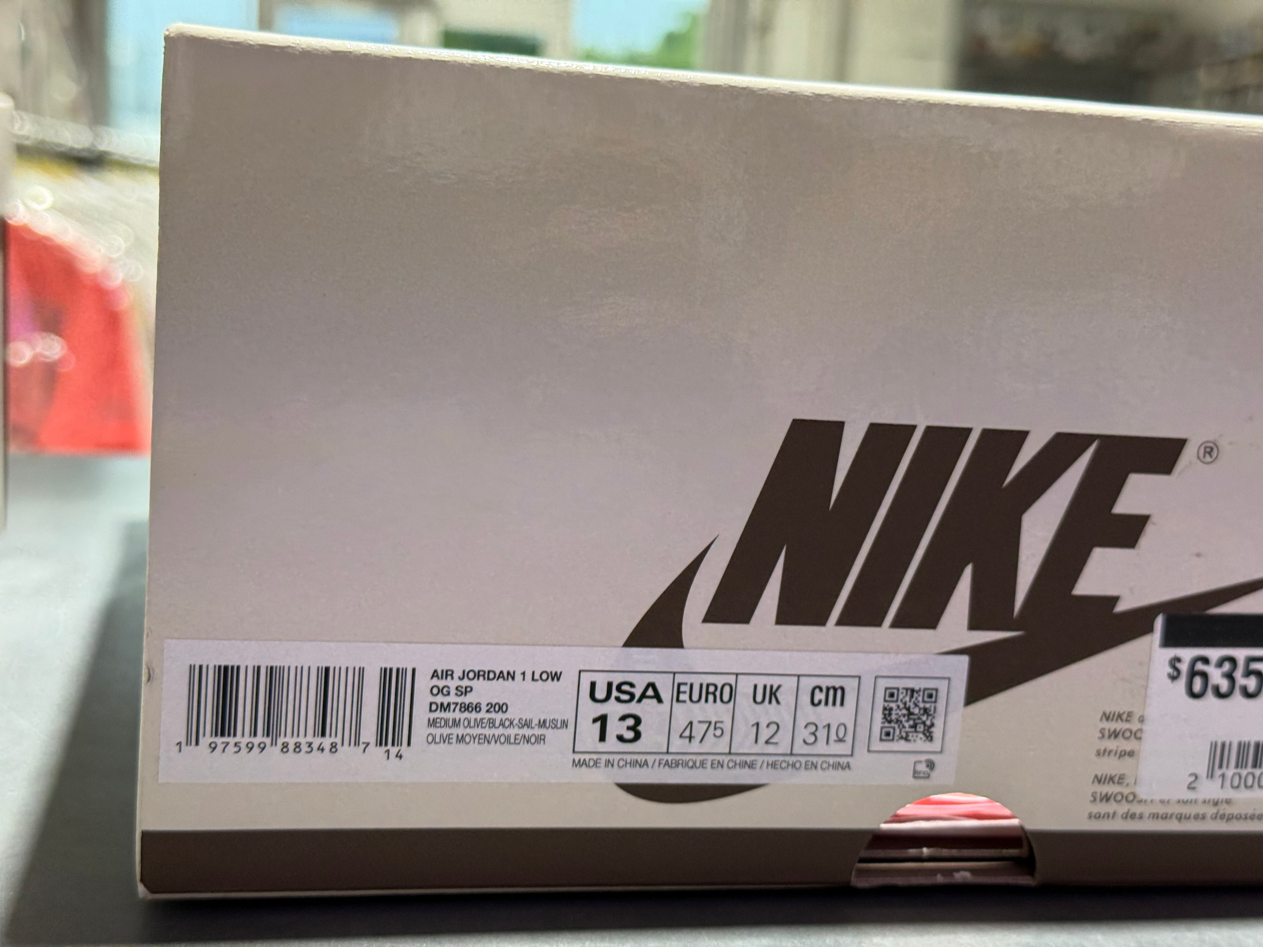 Air Jordan 1 Retro Low OG SP Travis Scott - Medium Olive Size 13