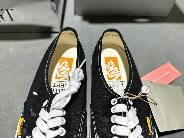 Vans OTW Authentic 44 x Gallery Dept - Black / Paint Splatter Size 11.5