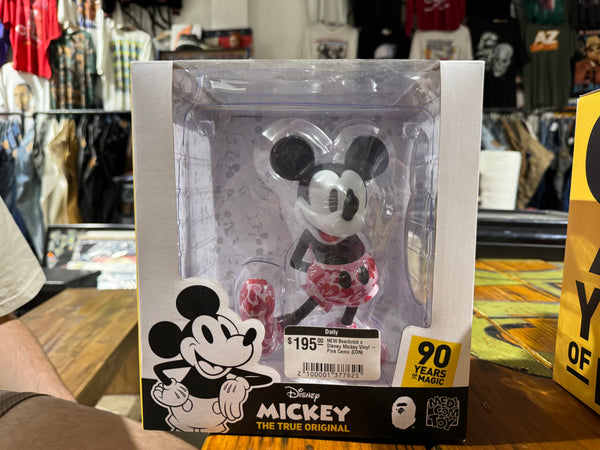 NEW Bearbrick x Disney Bape Mickey Vinyl - Pink Camo