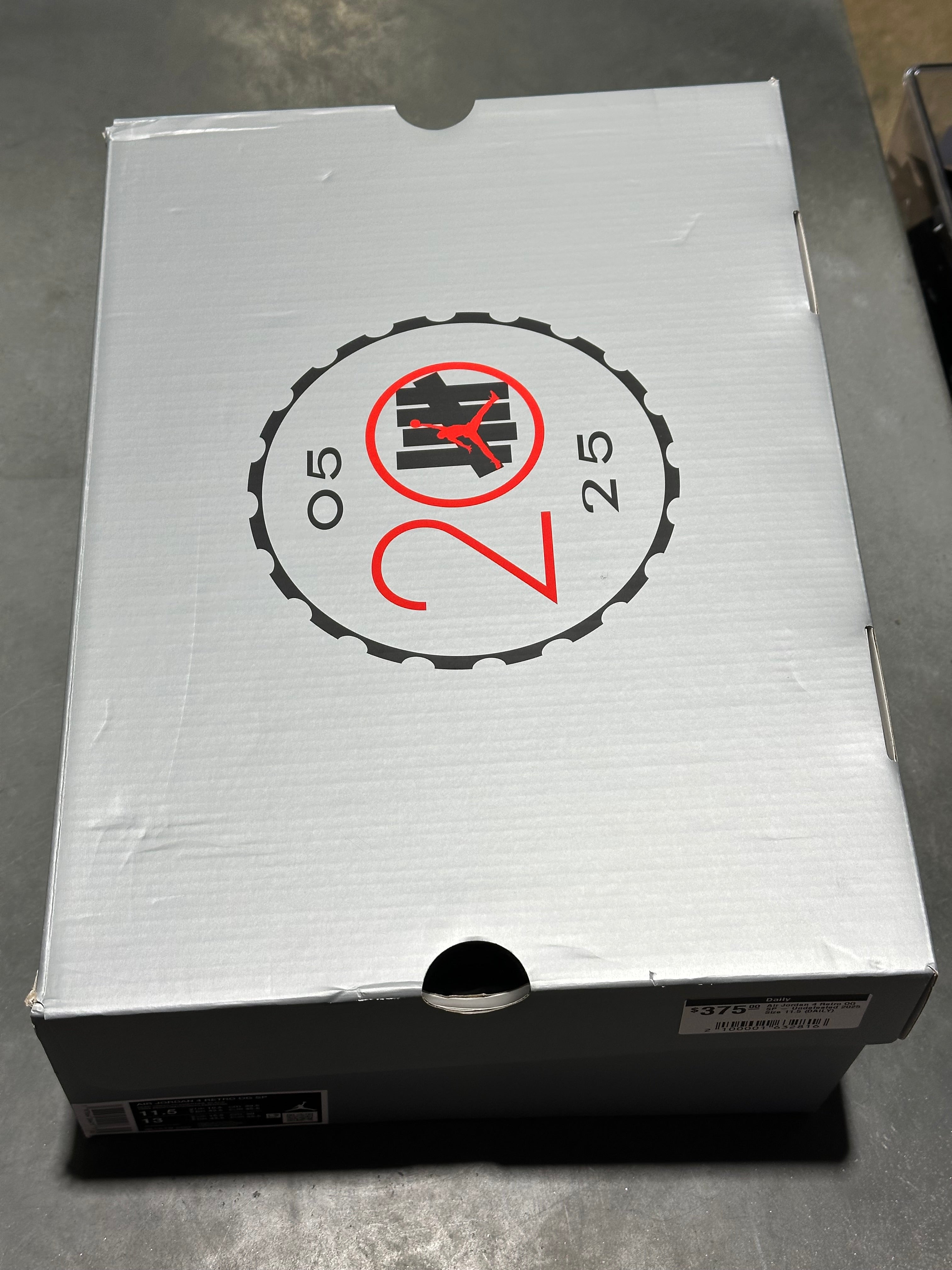 Air Jordan 4 Retro OG SP - Undefeated 2025 Size 11.5