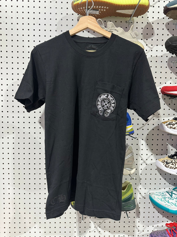 NEW Chrome Hearts Horse Shoe Miami Pocket Tee - Black Size Medium