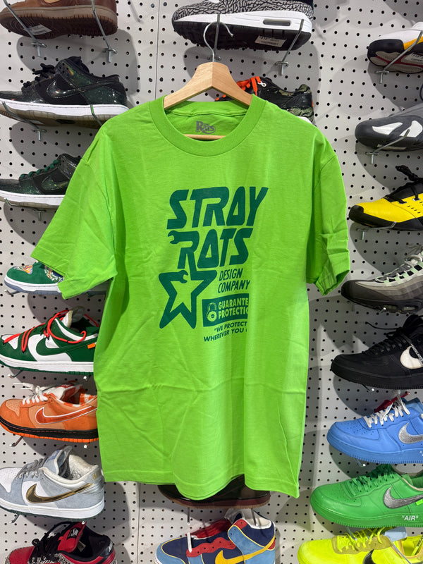 NEW Stray Rats Protection Tee - Green Size Large