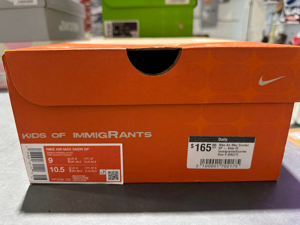 Nike Air Max Sunder SP - Kids Of Immigrants/Sunrise Size 9