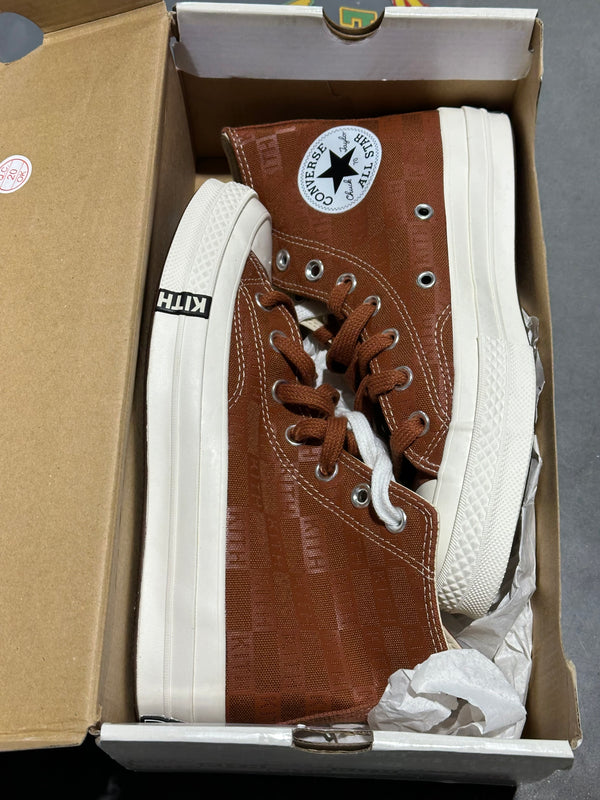 Converse x Kith Chuck 70 High - Gingerbread Monogram Size 5