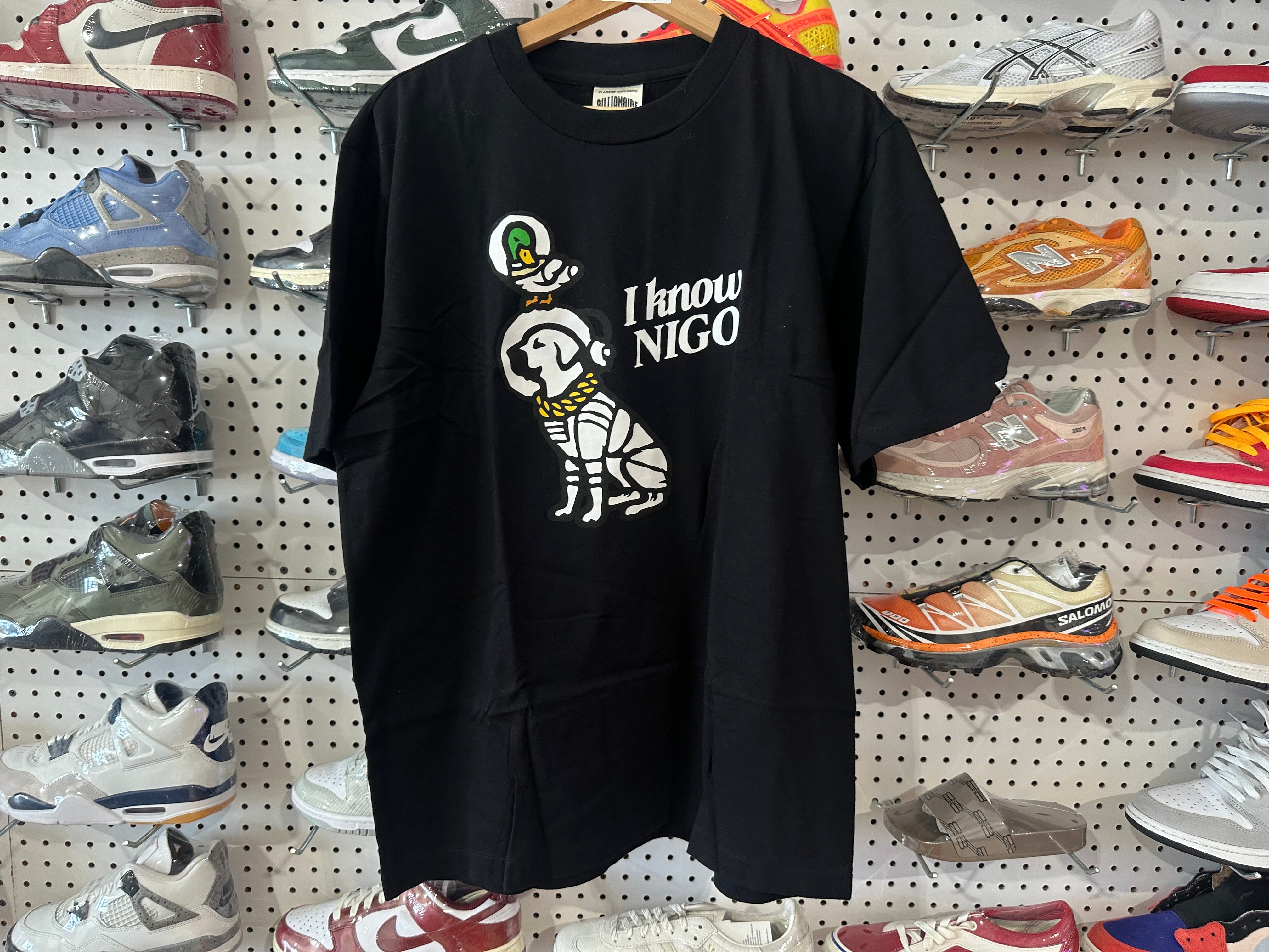 USED BBC x Human Made I Know Nigo Tee - Black Size Large