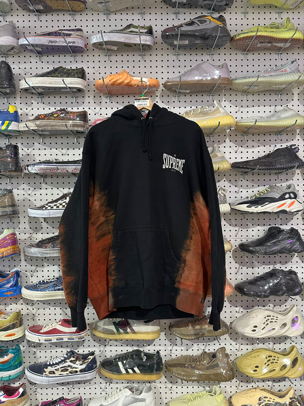 USED Supreme Bleached Hoodie - Black Size XL