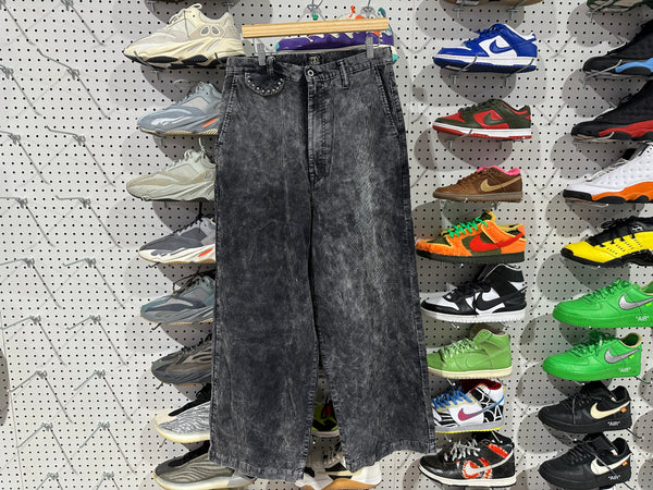 NEW Kapital 7W Corduroy High Waist Neem Pants - Grey Size 3/Large