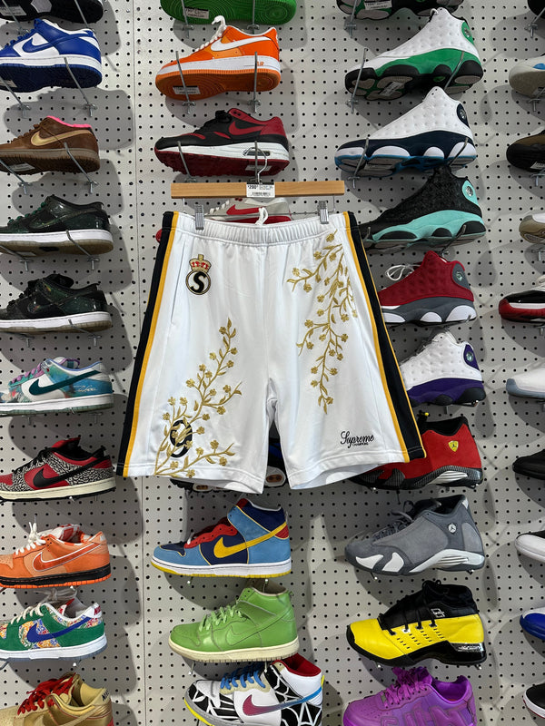 NEW Supreme Floral Soccer Short - White Size Small