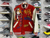 Clean Hysteric Glamour 1990s Full Deco Leather Varsity Jacket - Red Size Free / Large