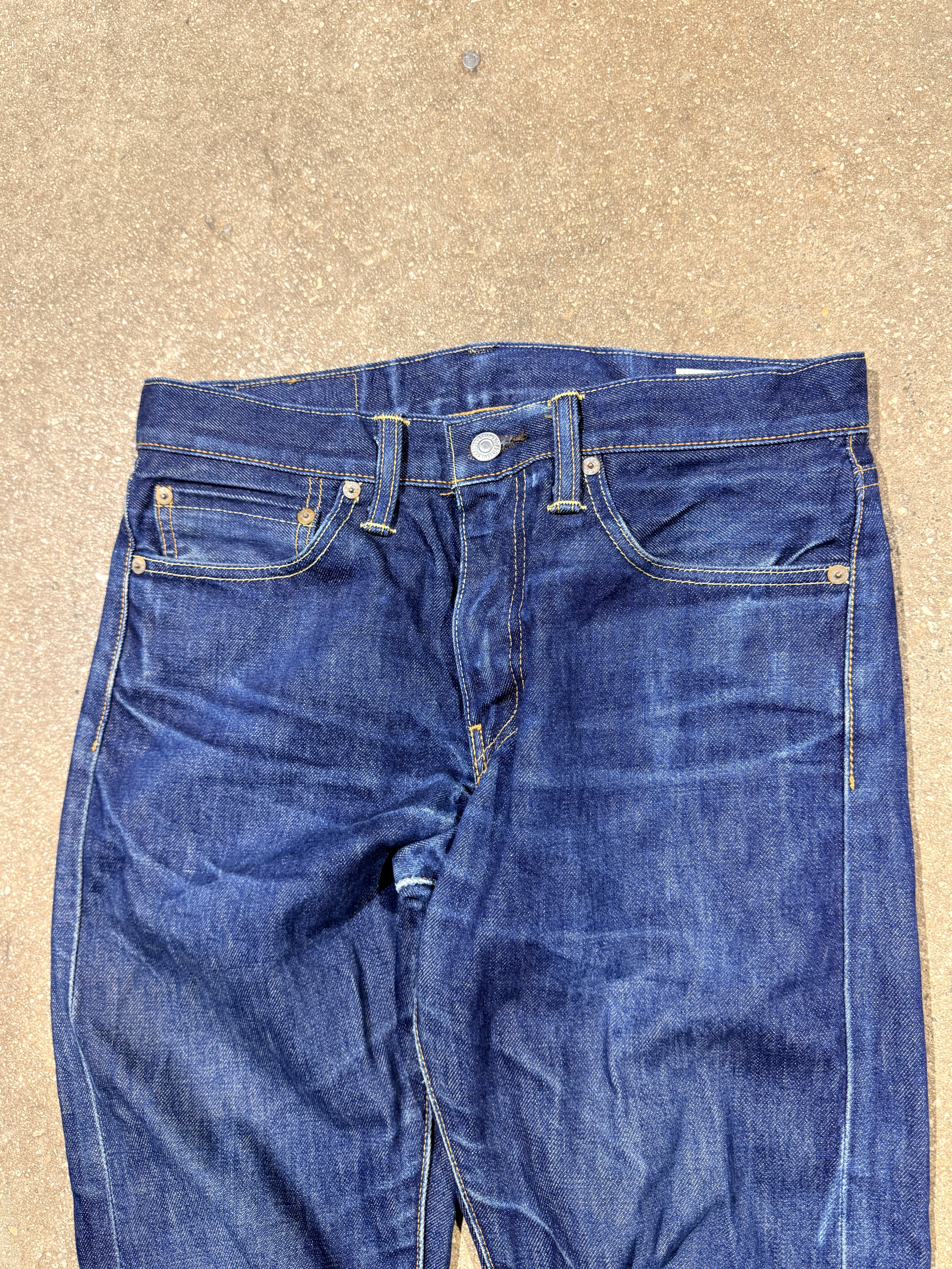 2010s Levis White Oak Cone Made In USA Selvage 511 Denim - Indigo Blue 31W/32L