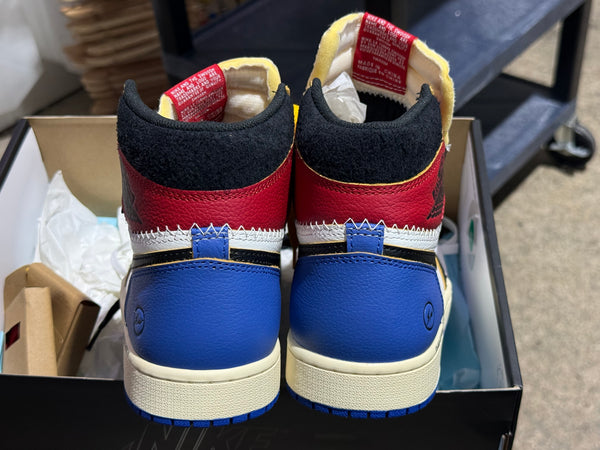 Air Jordan 1 Retro High OG SP - Fragment x Union/Varsity Red Sport Royal Size 9