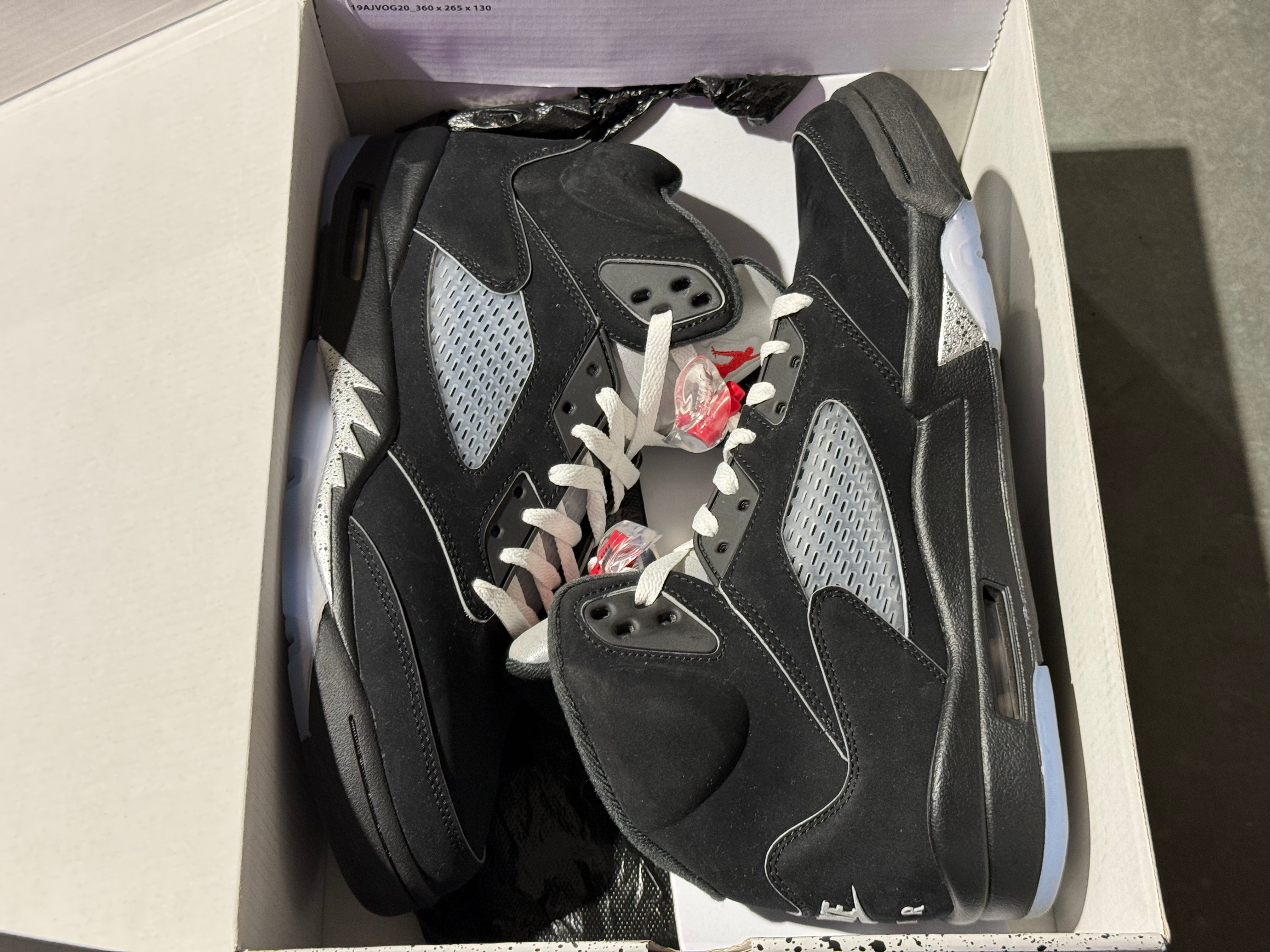 Air Jordan 5 Retro OG - Black Metallic Reimagined Size 11.5