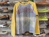 NEW Vale Waffle Top - Blue/Yellow Size Medium