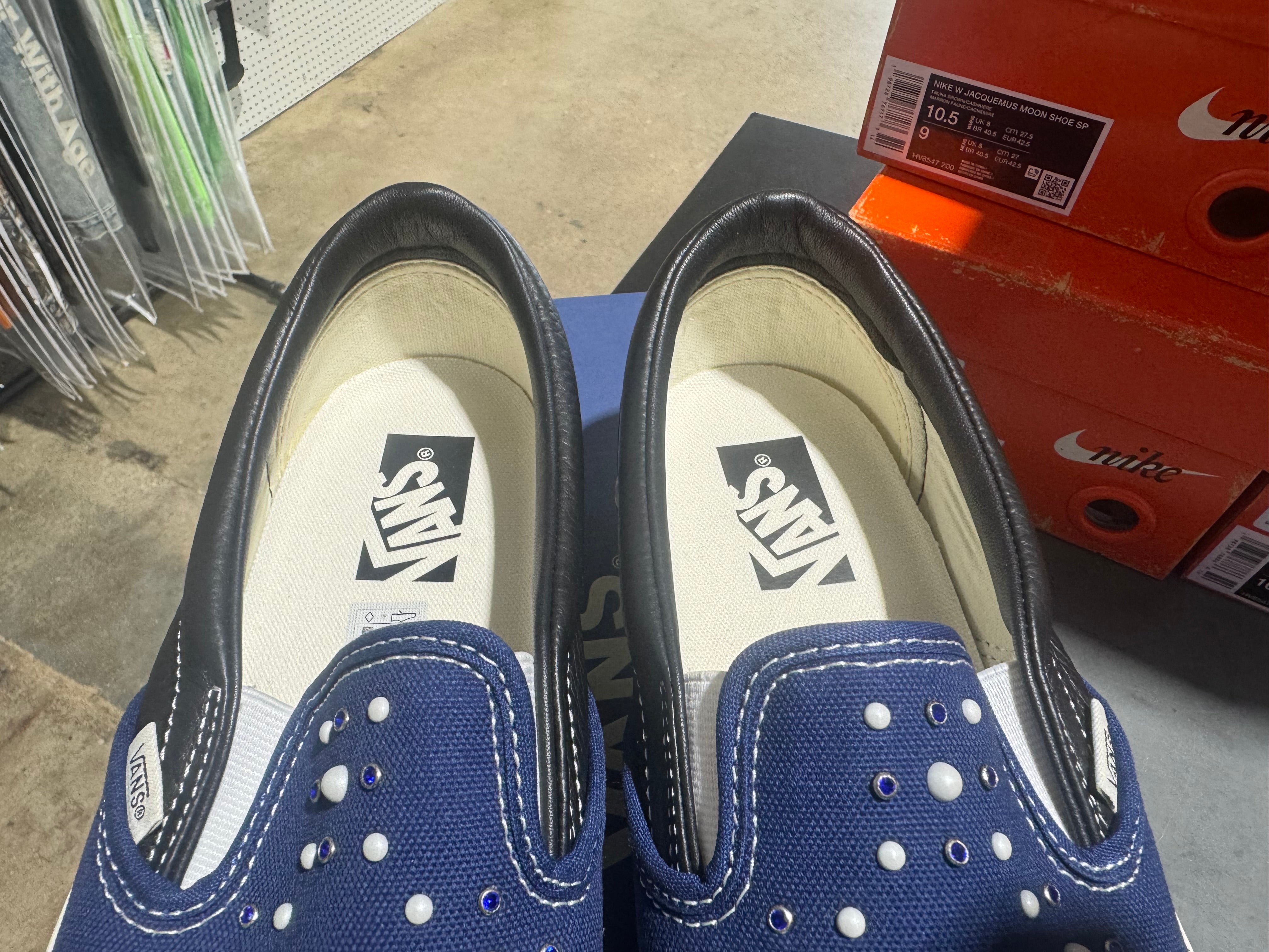 Vans LX Classic Slip-On 98 Pearlized Pack - Indigo Size 10.5