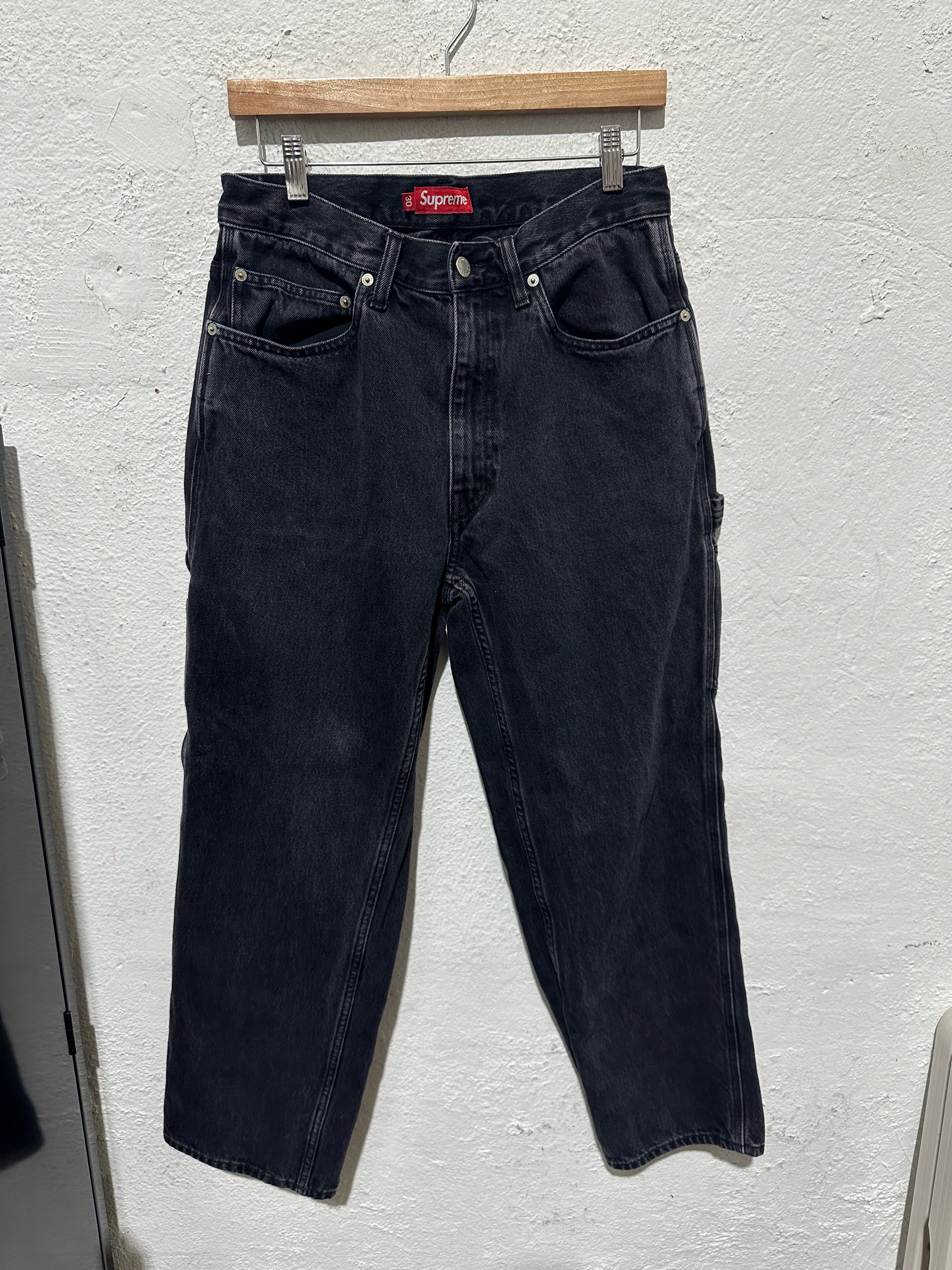 USED Supreme Carpenter Pants - Black Size 30