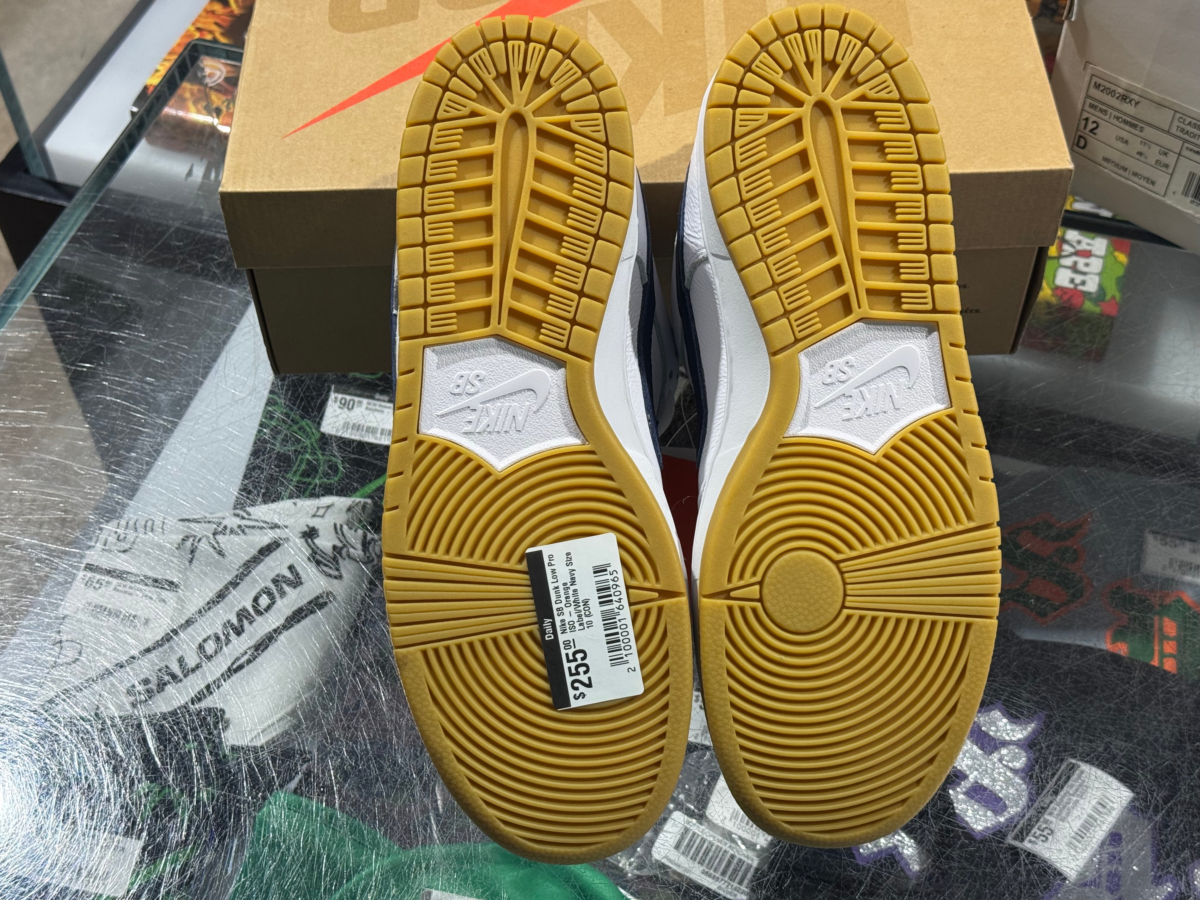 Nike SB Dunk Low Pro ISO - Orange Label/White Navy Size 10