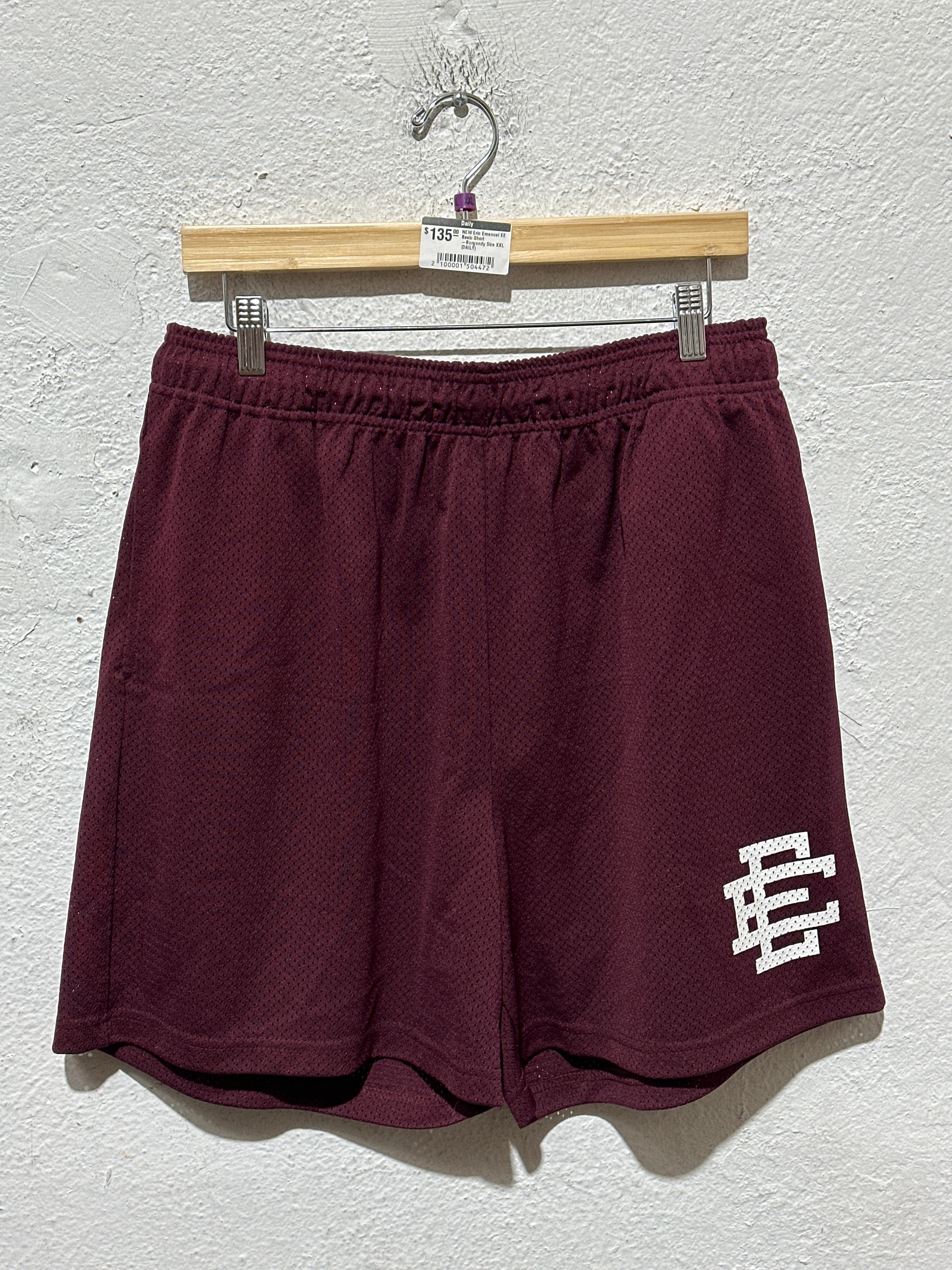 NEW Eric Emanuel EE Basic Short -Burgundy Size XXL