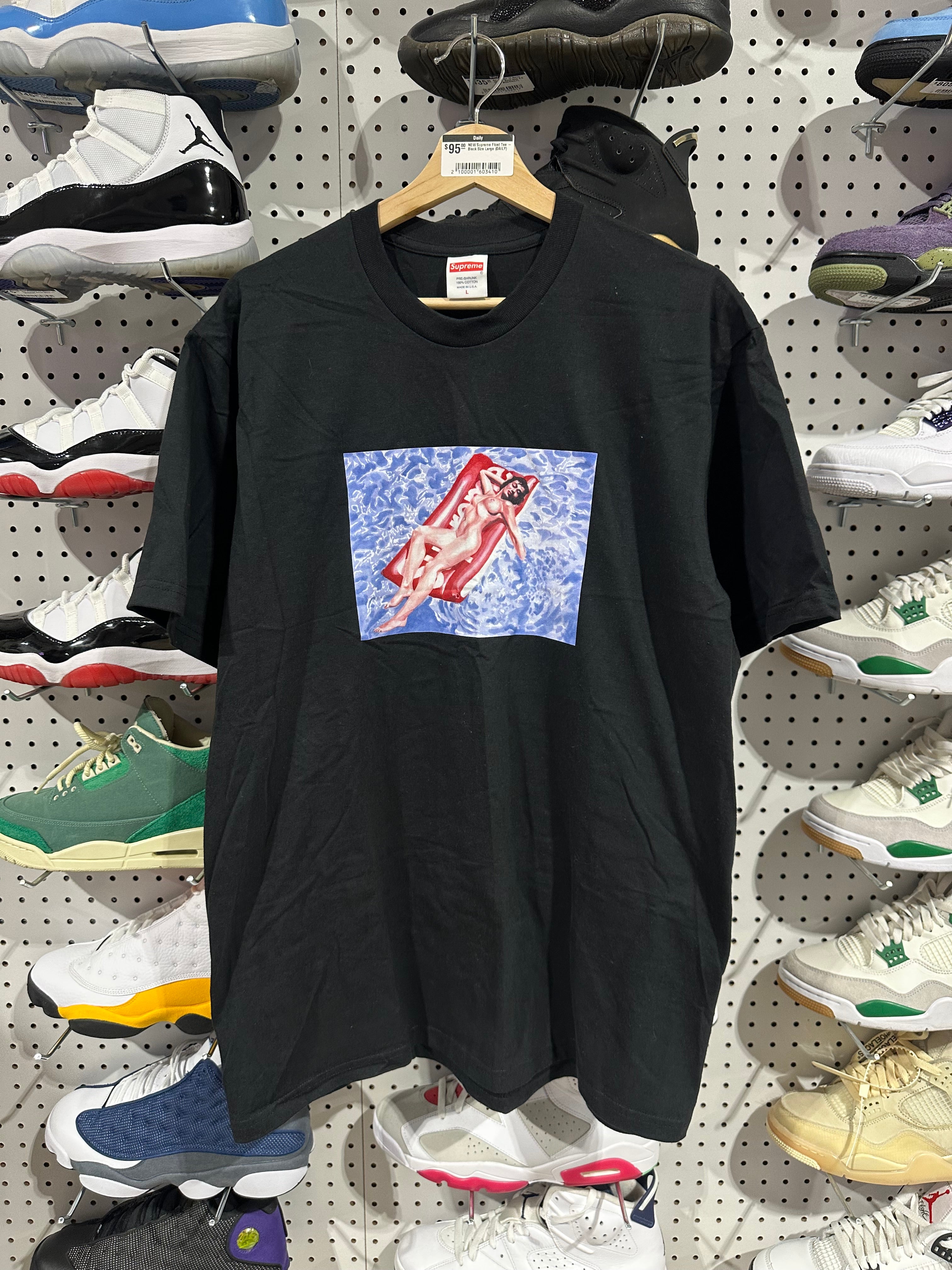 NEW Supreme Float Tee - Black Size Large