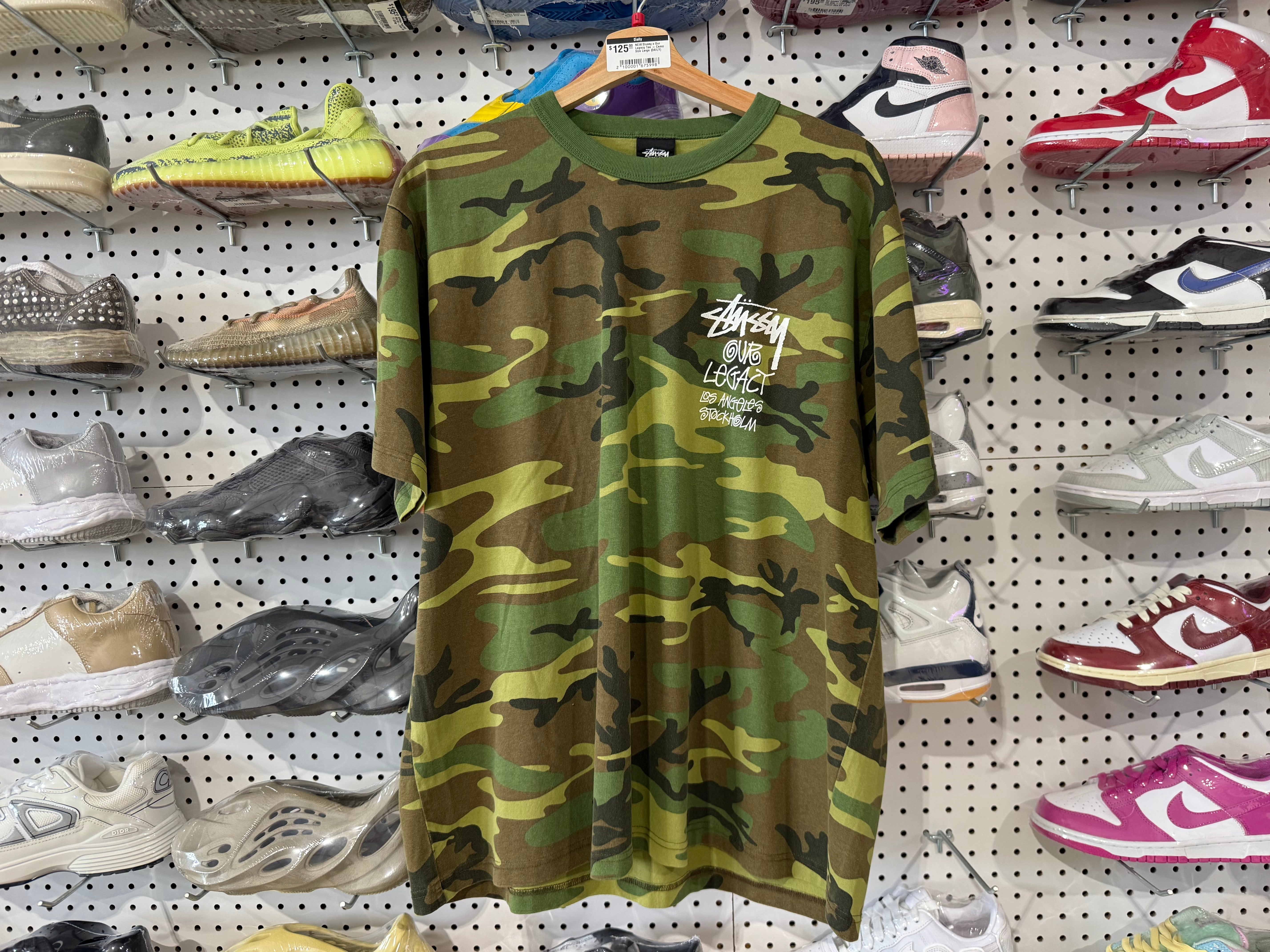 NEW Stussy x Our Legacy Tee - Camo Size Large