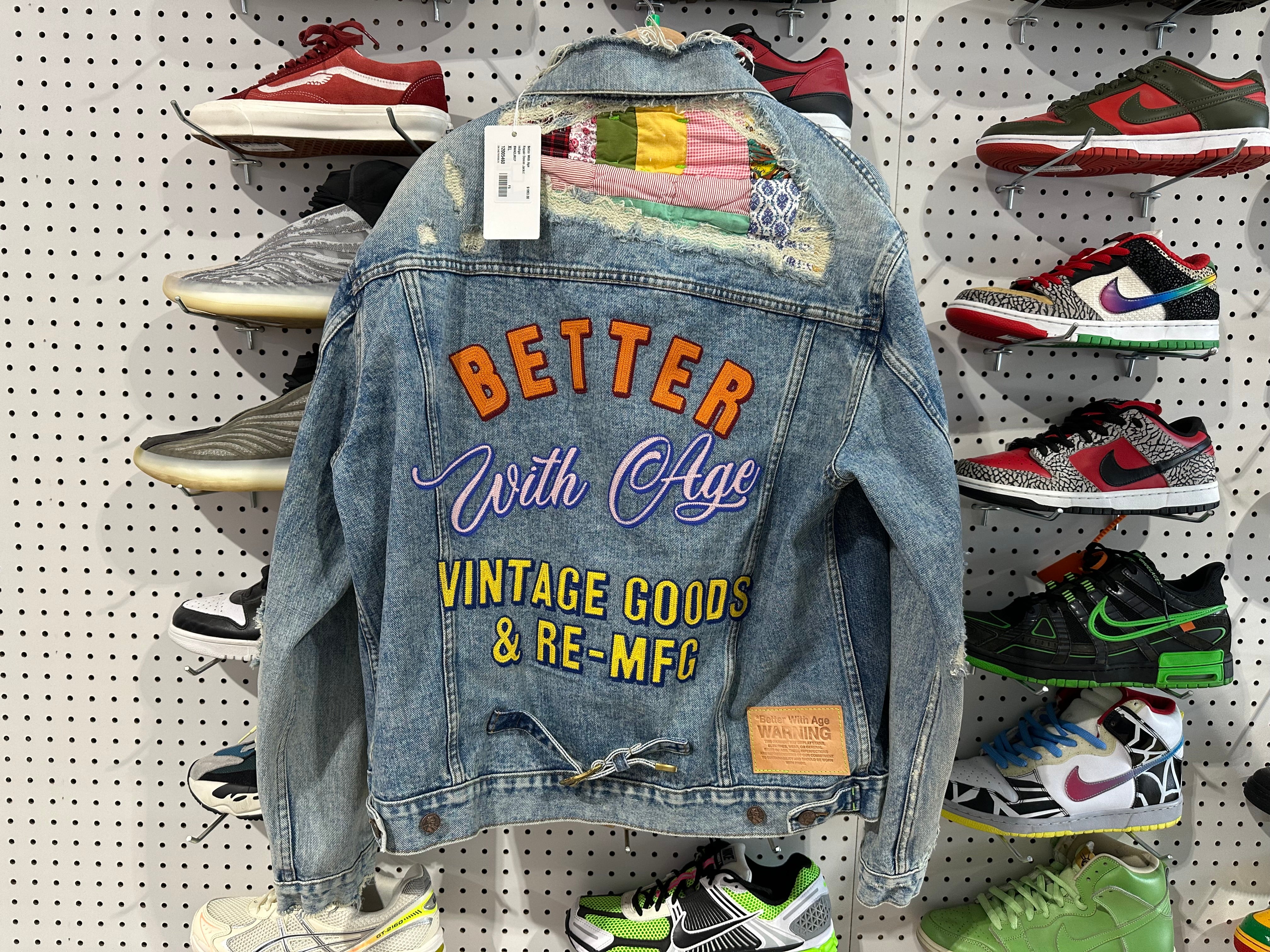 NEW BWA Repair Denim Jacket - Indigo Size XL