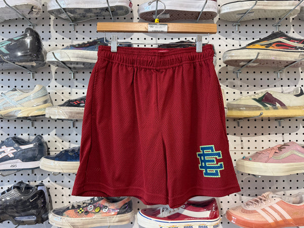 NEW Eric Emanuel Mesh Shorts - Maroon Size Medium
