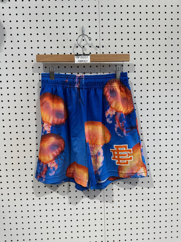 USED Eric Emanuel EE Jellyfish Shorts - Blue Size Medium