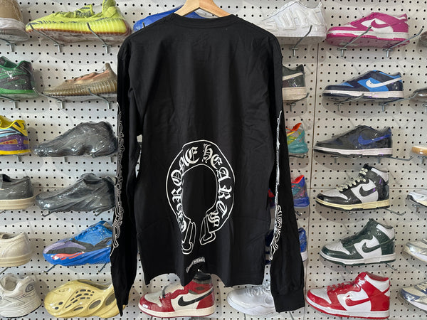 NEW Chrome Hearts Floral Longsleeve Tee - Black Size Large