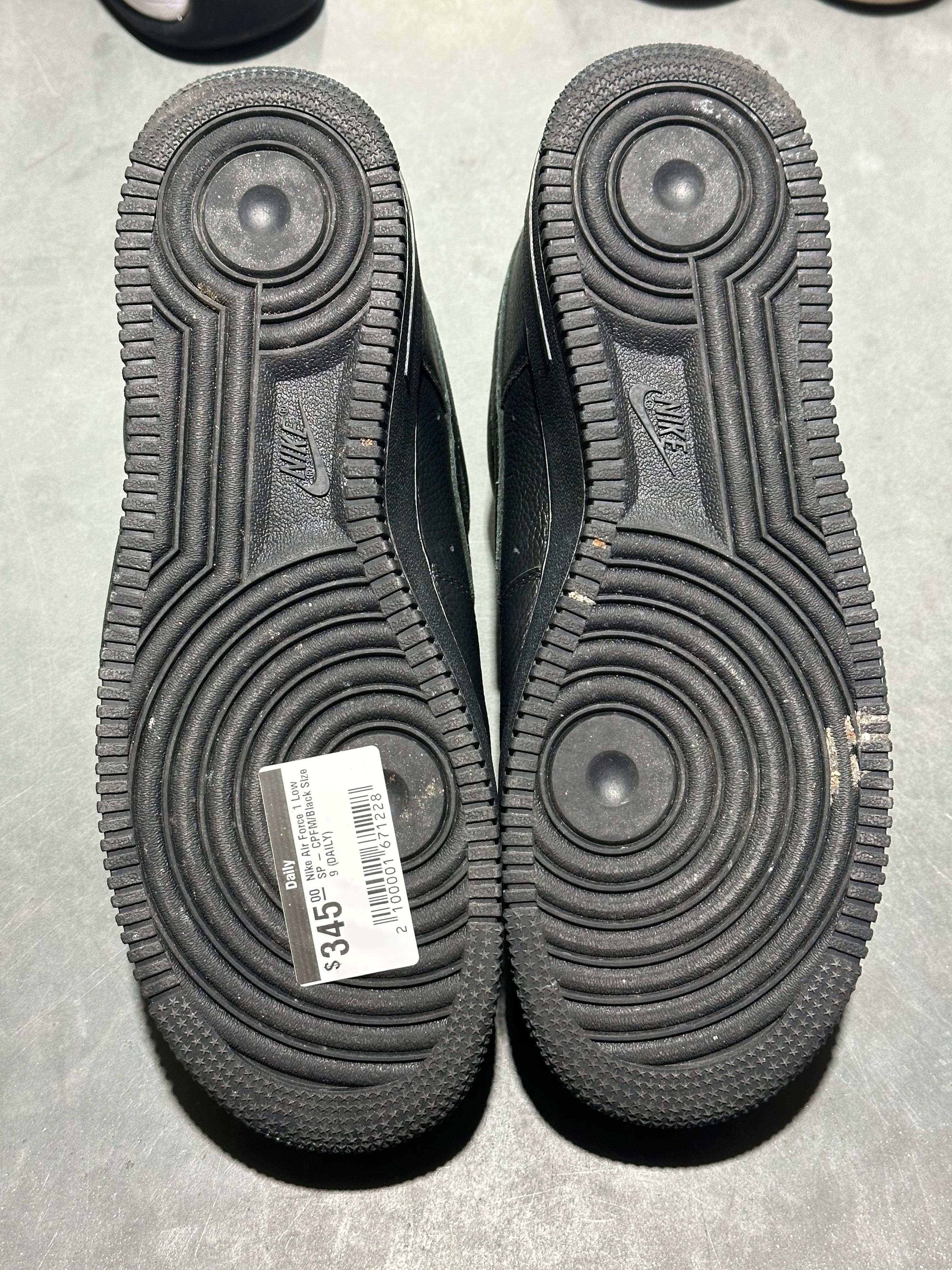 Nike Air Force 1 Low SP - CPFM/Black Size 9