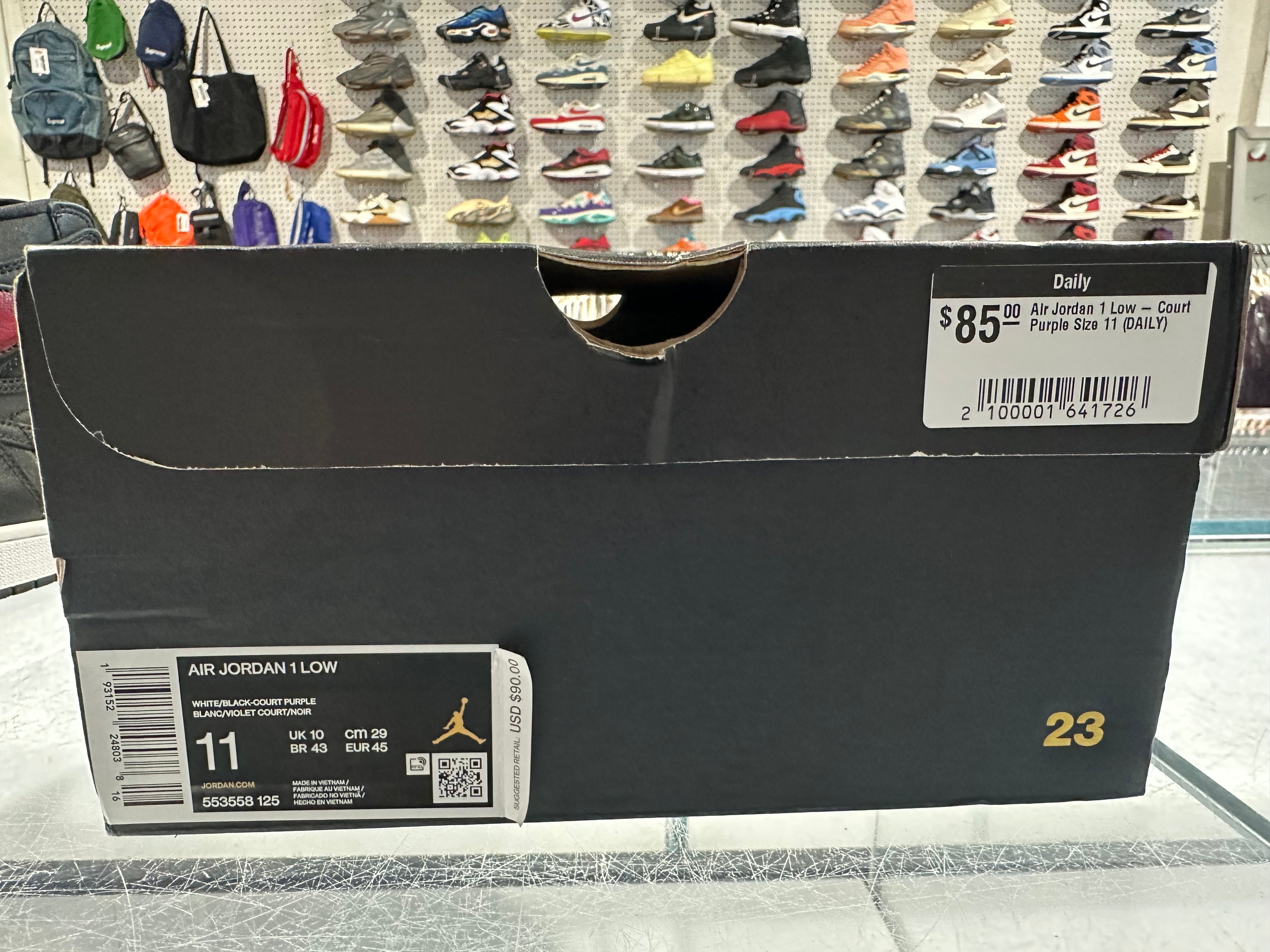 Air Jordan 1 Low - Court Purple Size 11