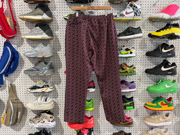 USED Needles Diamond Track Pants - Burgundy Size XL