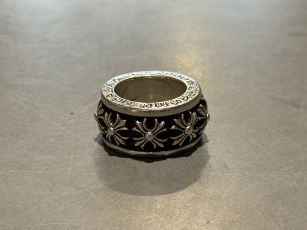 USED Chrome Hearts Multi Cross Spinner Ring 57 Size 7.5