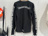 USED Chrome Hearts L/S Pocket Tee - Black Size Small