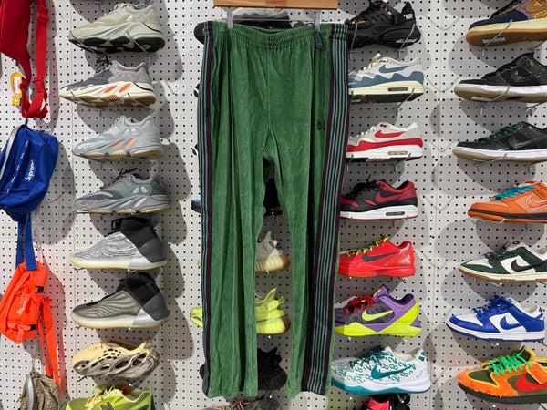 NEW Needles Velour Track Pants - Green/Purple Size XL