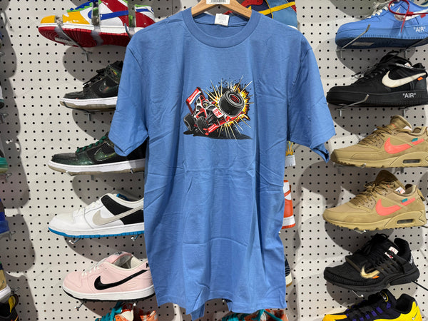 NEW Supreme Crash Tee - Blue Size Medium