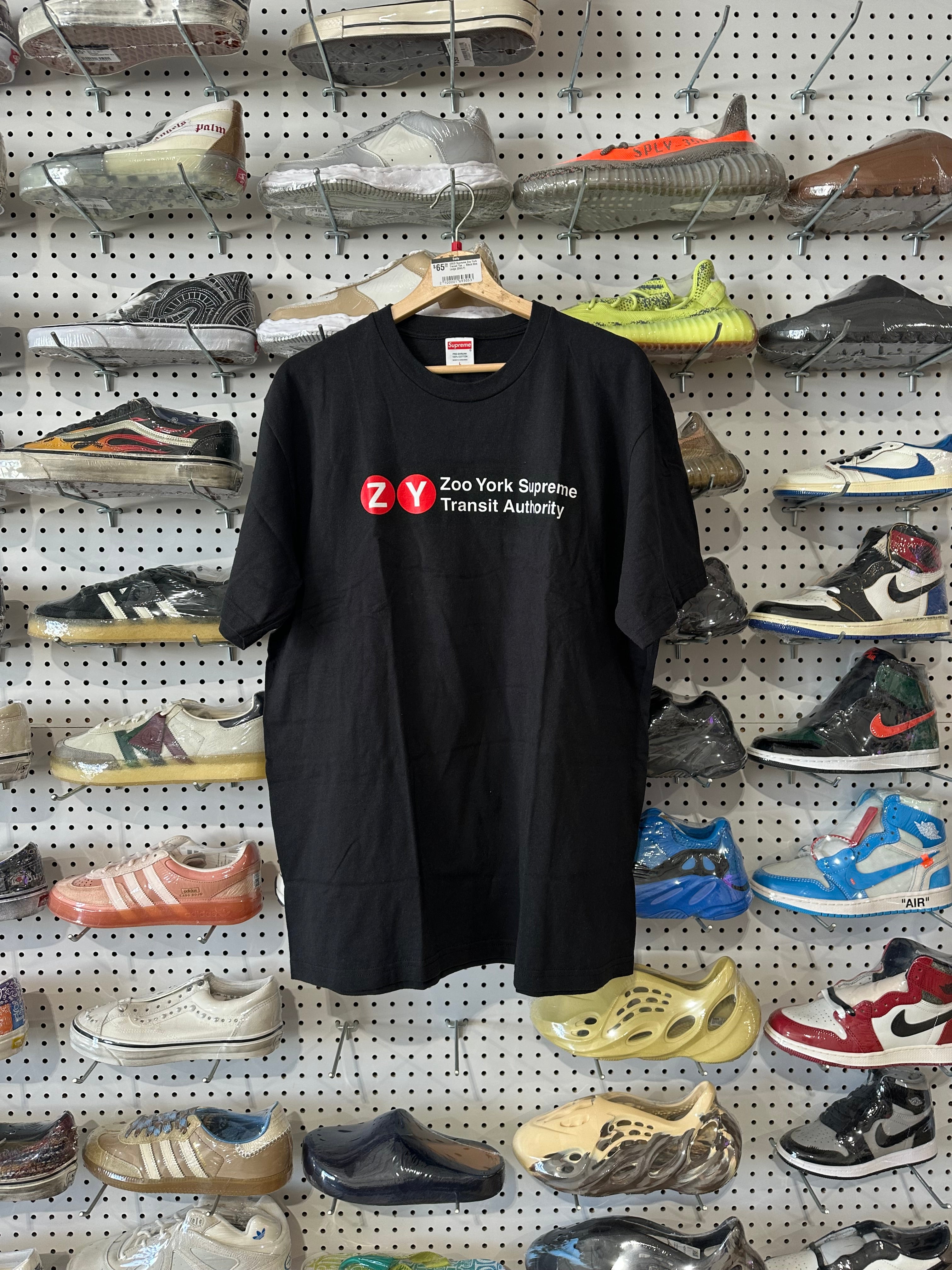 USED Supreme Zoo York Transit Tee - Black Size Large