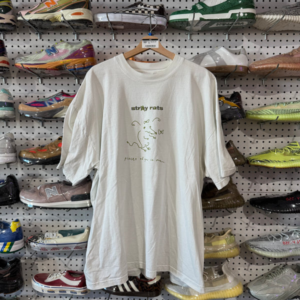 USED Stray Rats Pieces Tee - White Size XXL