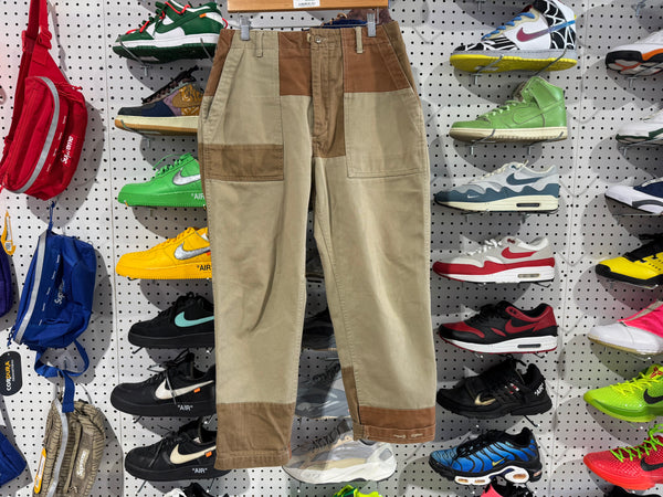 USED Engineered Garments NYC Patchwork Pants - Khaki Size Small