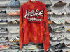 NEW Hellstar Records Lava Wash Hoodie - Red Size Large