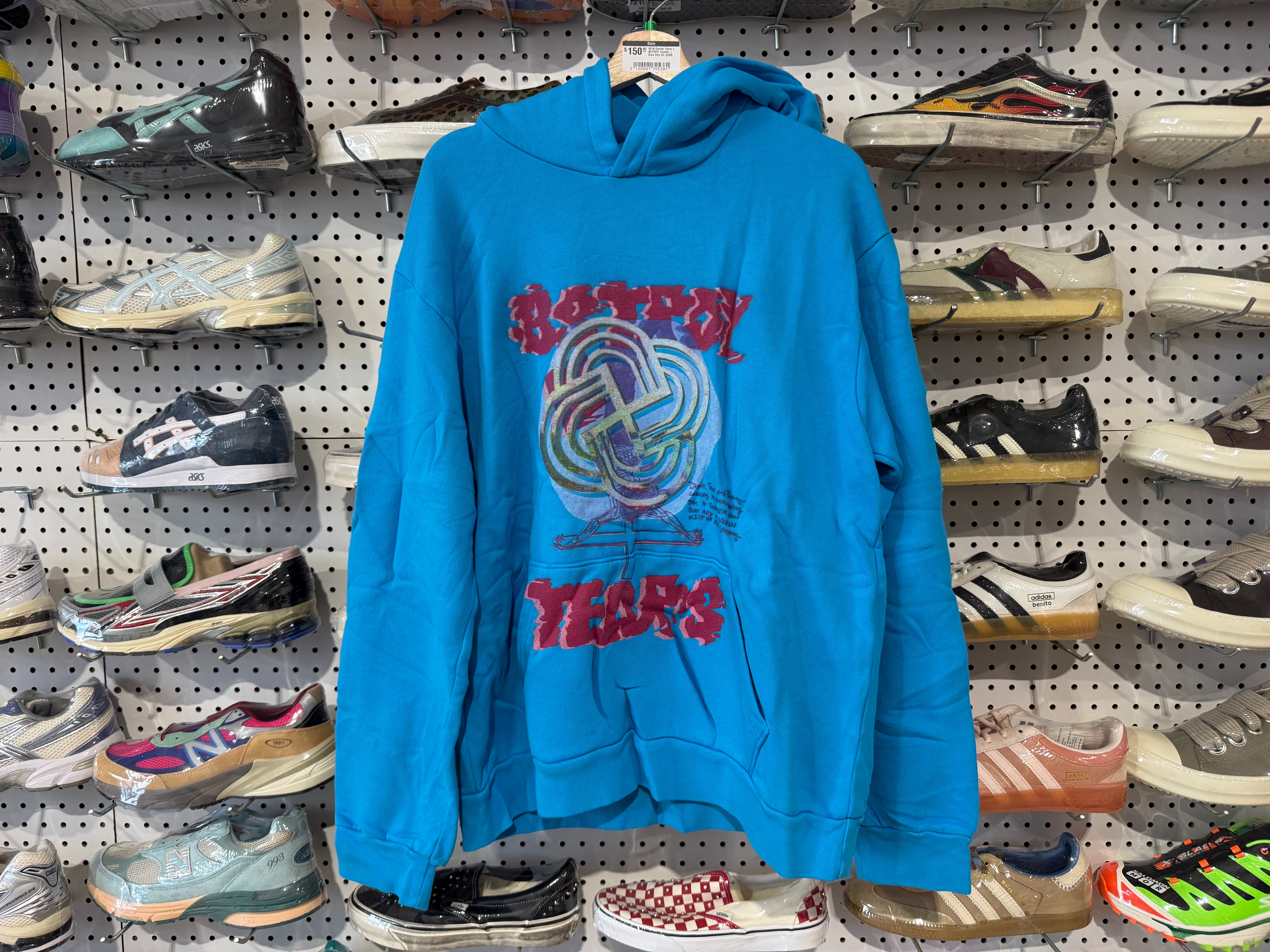 NEW Denim Tears x BSTROY Hoodie - Blue Size XL
