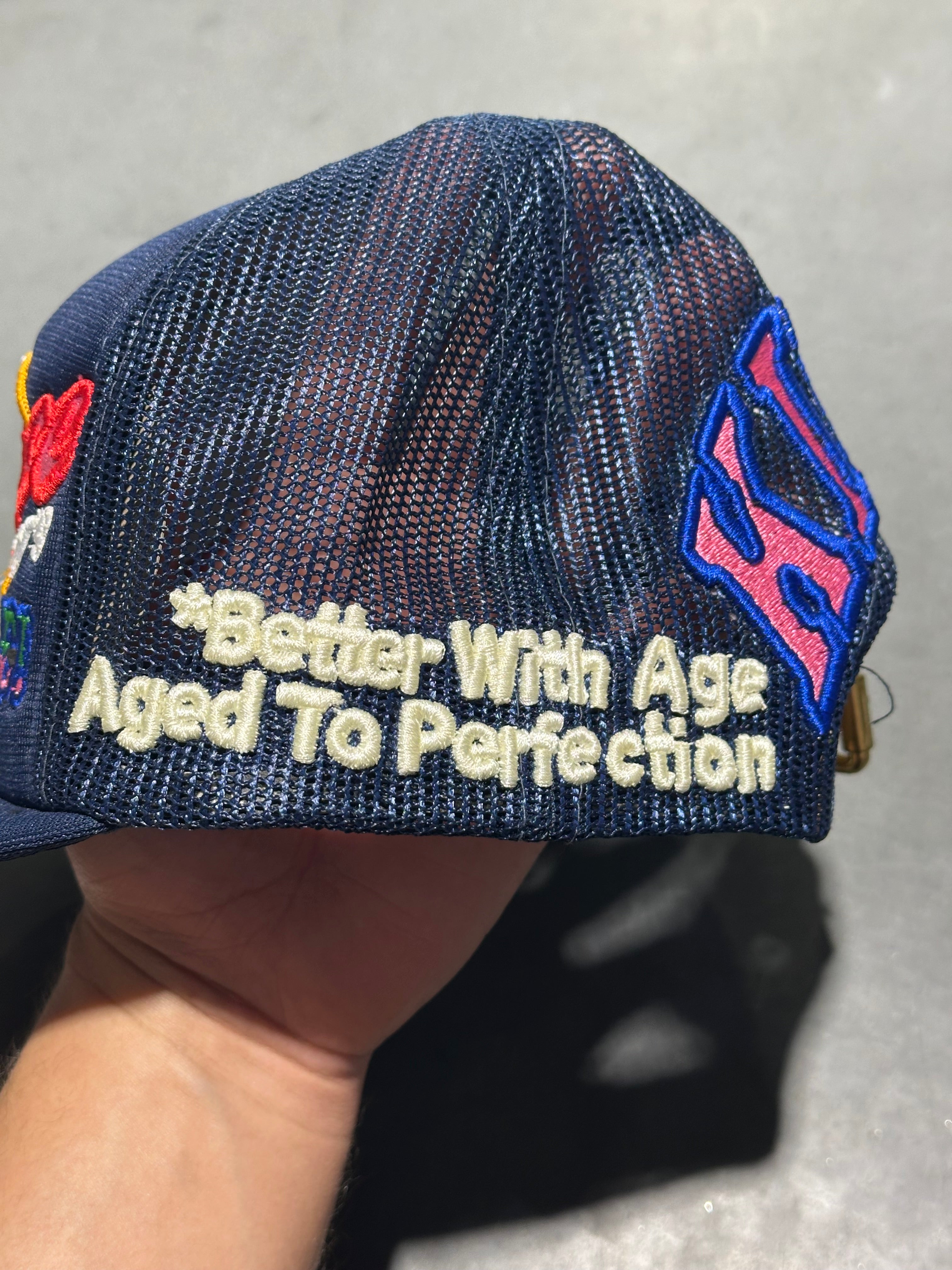 NEW Better With Age Kinky Vintage Hat - Navy