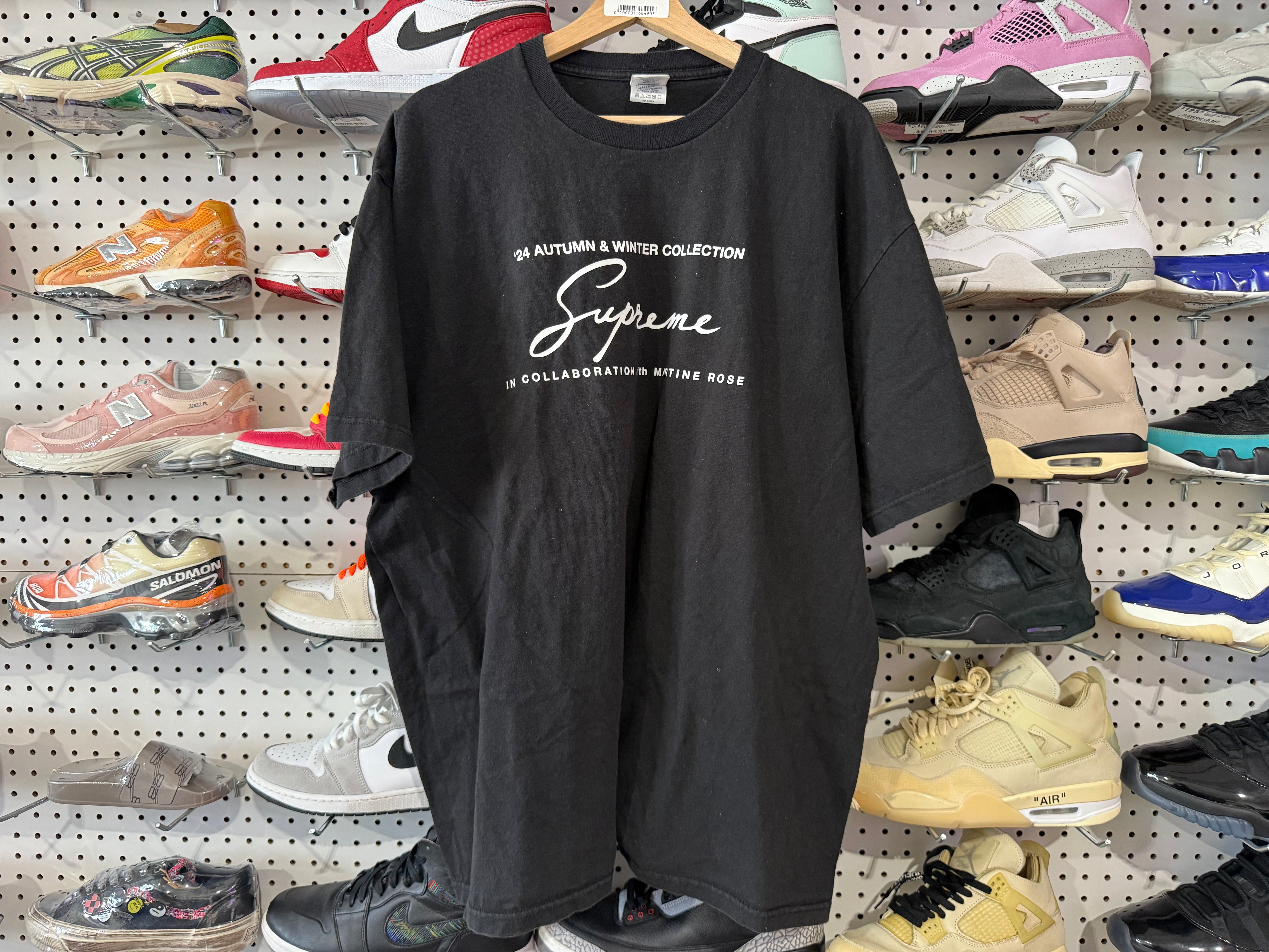 USED Supreme x Martine Rose Tee - Black Size XXL