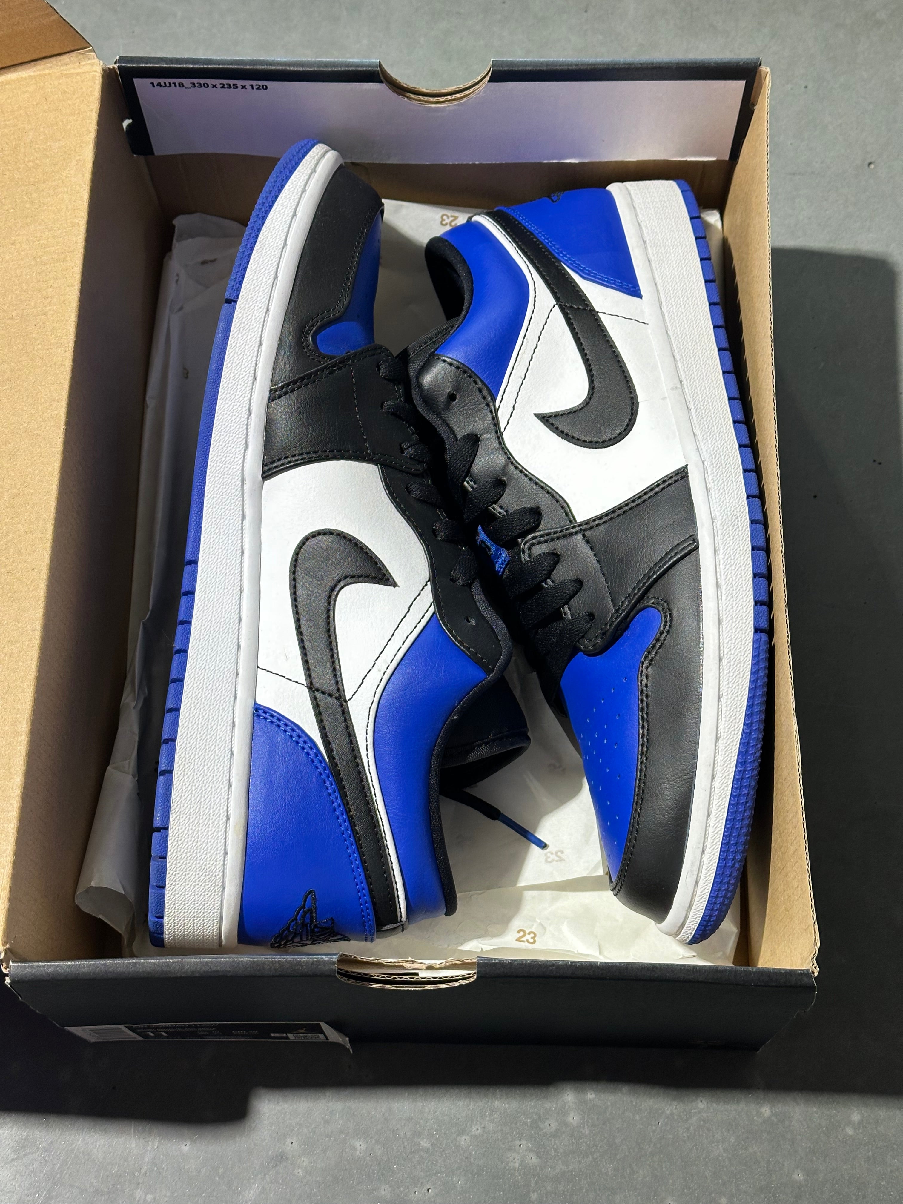 Air Jordan 1 Low -  Royal Toe Size 11