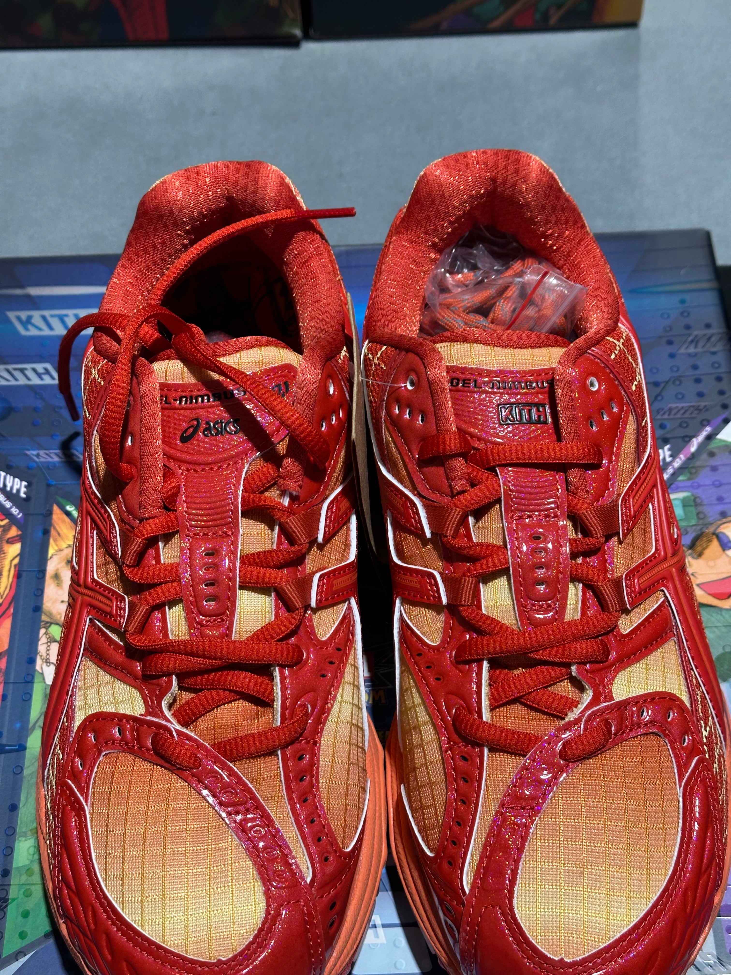 ASICS Gel-Nimbus 10.1 Kith Marvel vs. Capcom Pack With Comic Size 6.5
