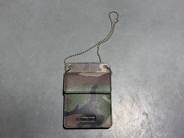 NEW Supreme Leather ID Holder Wallet - Camo