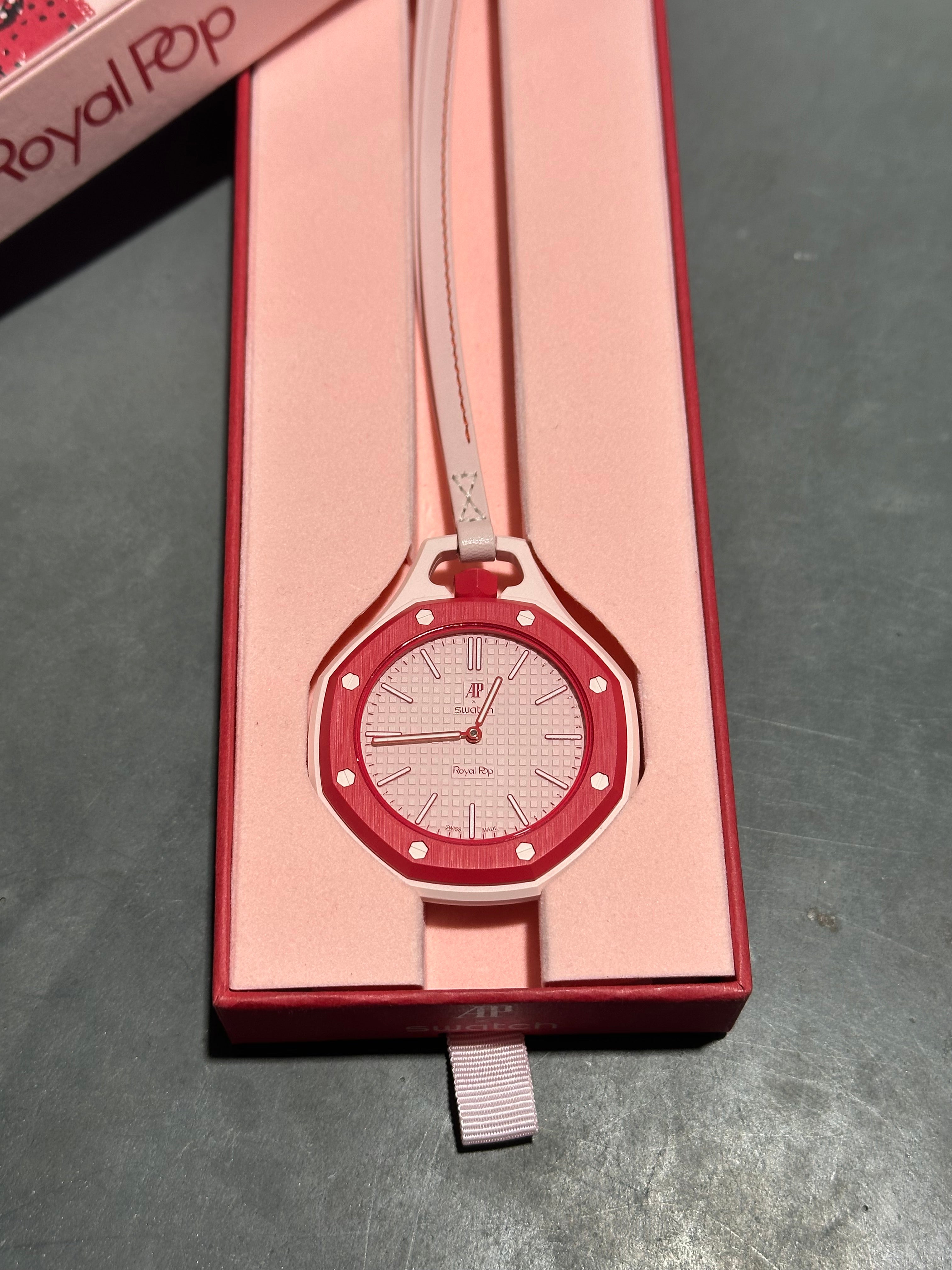 NEW Swatch x Audemars Piguet AP Bioceramic Royal Pop - Otto Rosso SSX03R100N