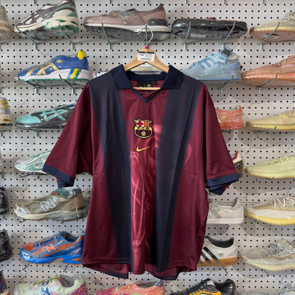 NEW Travis Scott x Nike x FC Barcelona Retro 2000/01 Home Skeleton Jersey - Multicolor Size Large
