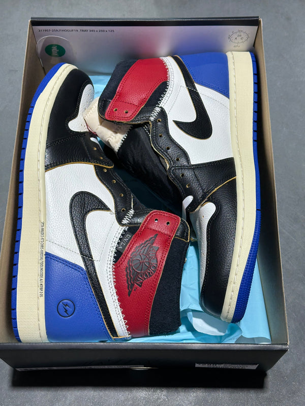 Air Jordan 1 Retro High OG SP - Fragment x Union/Varsity Red Sport Royal Size 13